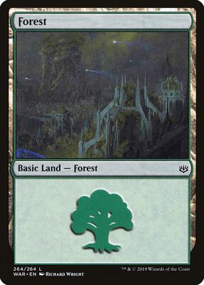 Forest (264) card from War of the Spark