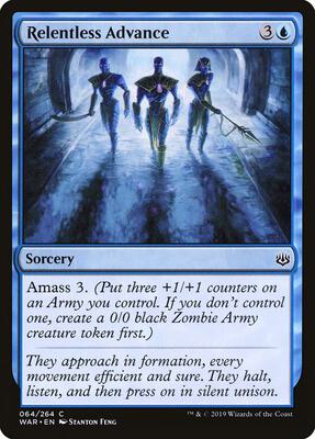 Relentless Advance card from War of the Spark