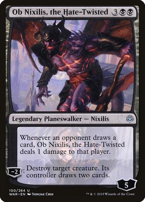 Ob Nixilis, the Hate-Twisted card from War of the Spark