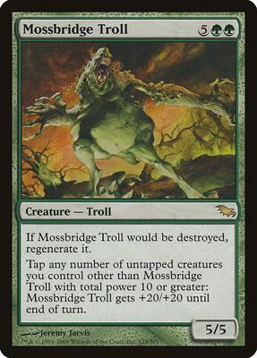 Mossbridge Troll card from Shadowmoor