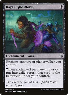 Kaya's Ghostform card from War of the Spark