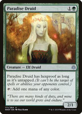 Paradise Druid card from War of the Spark
