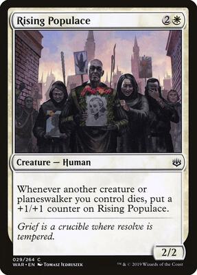 Rising Populace card from War of the Spark