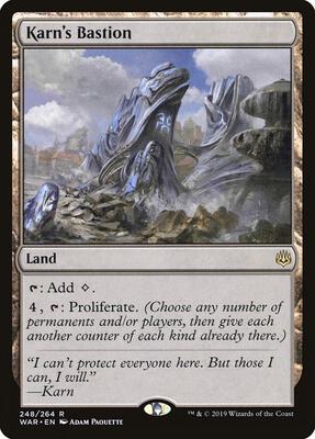 Karn's Bastion card from War of the Spark