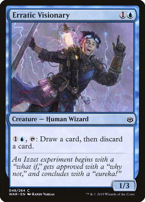 Erratic Visionary card from War of the Spark