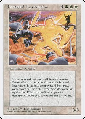 Personal Incarnation card from Fourth Edition