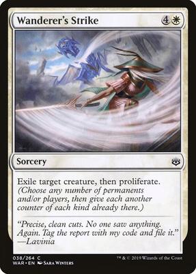 Wanderer's Strike card from War of the Spark