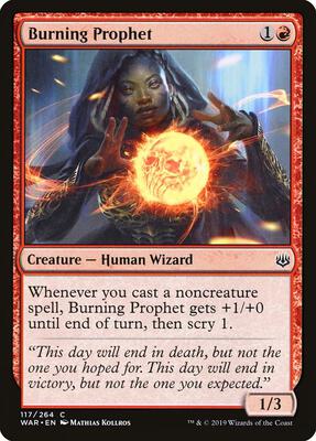 Burning Prophet card from War of the Spark