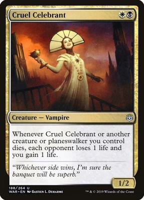 Cruel Celebrant card from War of the Spark