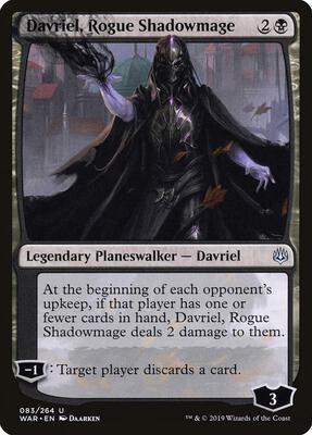 Davriel, Rogue Shadowmage card from War of the Spark