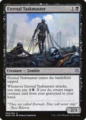 Eternal Taskmaster card from War of the Spark