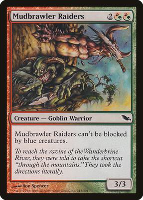 Mudbrawler Raiders card from Shadowmoor