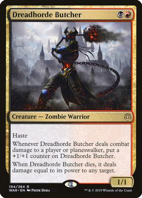 Dreadhorde Butcher card from War of the Spark