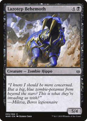 Lazotep Behemoth card from War of the Spark