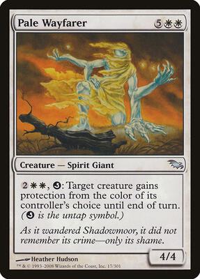 Pale Wayfarer card from Shadowmoor