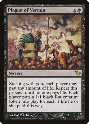 Plague of Vermin card from Shadowmoor