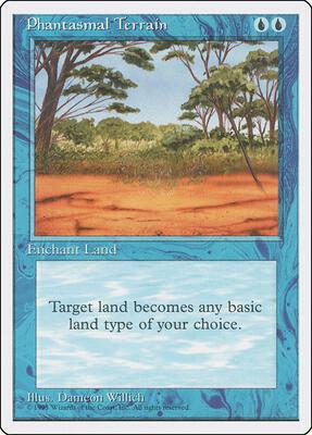 Phantasmal Terrain card from Fourth Edition