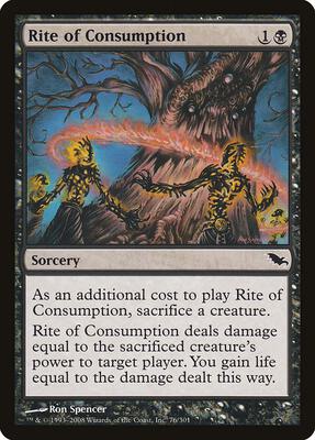 Rite of Consumption card from Shadowmoor