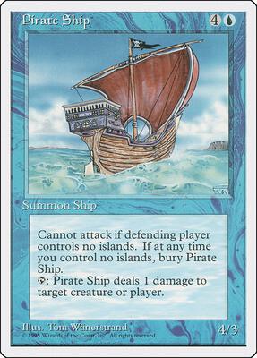Pirate Ship card from Fourth Edition