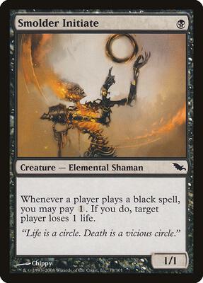 Smolder Initiate card from Shadowmoor