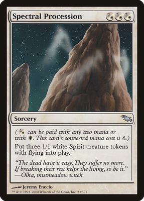 Spectral Procession card from Shadowmoor
