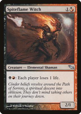 Spiteflame Witch card from Shadowmoor