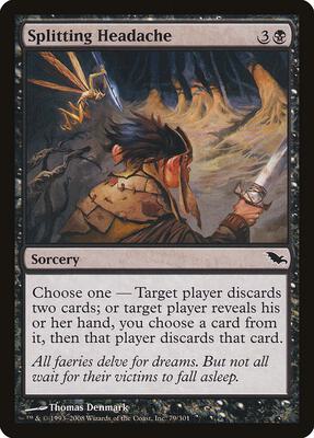 Splitting Headache card from Shadowmoor