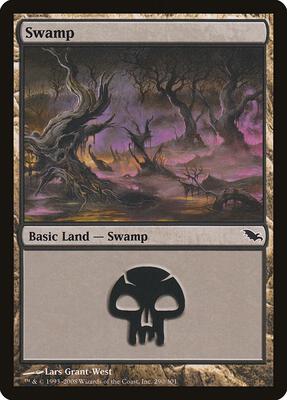 Swamp (290) card from Shadowmoor
