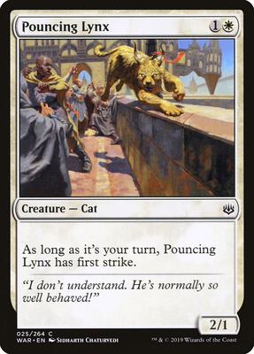 Pouncing Lynx card from War of the Spark