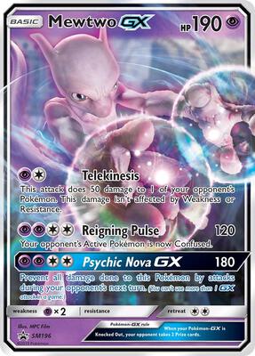 Mewtwo GX - SM196 card from SM Promos