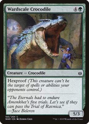 Wardscale Crocodile card from War of the Spark