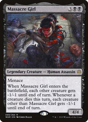 Massacre Girl card from War of the Spark