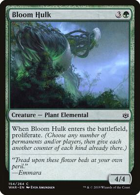 Bloom Hulk card from War of the Spark