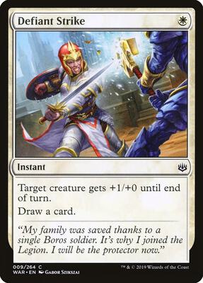 Defiant Strike card from War of the Spark