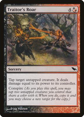 Traitor's Roar card from Shadowmoor