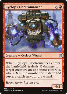 Cyclops Electromancer card from War of the Spark