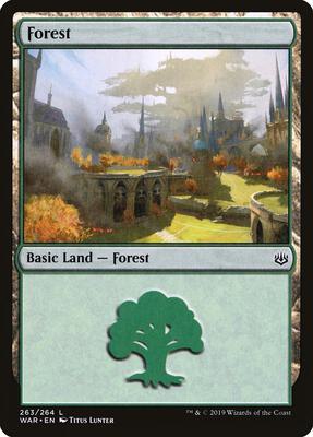 Forest (263) card from War of the Spark