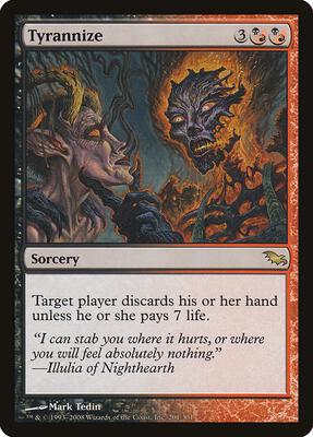 Tyrannize card from Shadowmoor