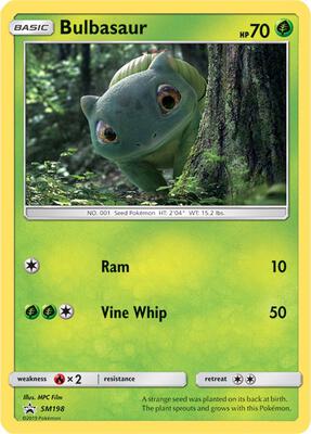Bulbasaur - SM198 (In-Store Event Promo) card from SM Promos