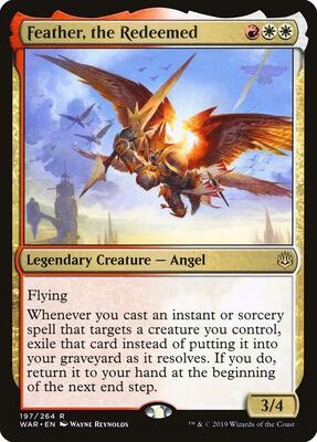 Feather, the Redeemed card from War of the Spark