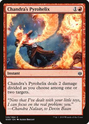Chandra's Pyrohelix card from War of the Spark