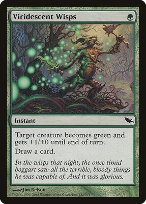Viridescent Wisps card from Shadowmoor
