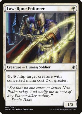 Law-Rune Enforcer card from War of the Spark