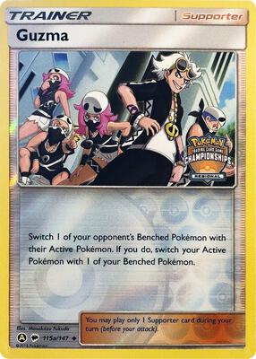 Guzma - 115a/147 (Regional Championships) card from League & Championship Cards