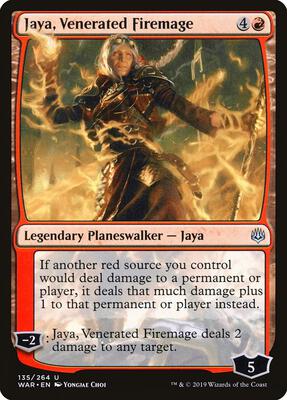 Jaya, Venerated Firemage card from War of the Spark