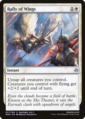 Rally of Wings card from War of the Spark