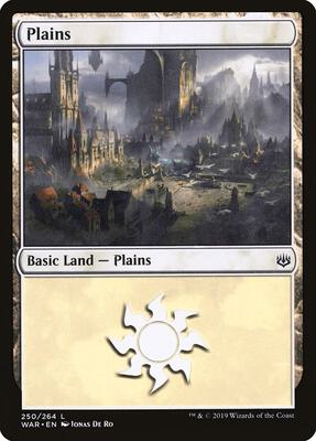 Plains (250) card from War of the Spark