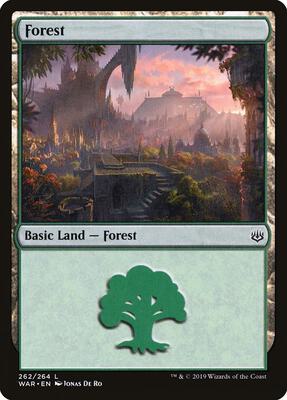 Forest (262) card from War of the Spark