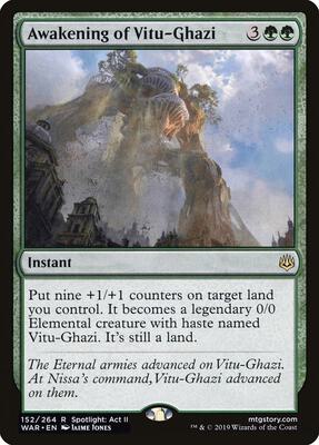 Awakening of Vitu-Ghazi card from War of the Spark