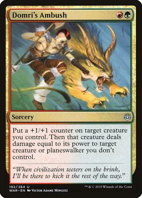 Domri's Ambush card from War of the Spark